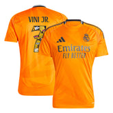 Men's Real Madrid VINI JR. #7 Away Soccer Jersey 2024/25 - Bear Champ Font